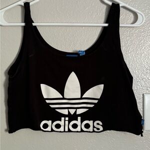 adidas womens cropped tank top